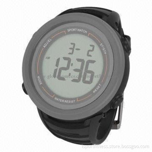 10 Laps Waterproof Wrist Stopwatch with Large Screen
